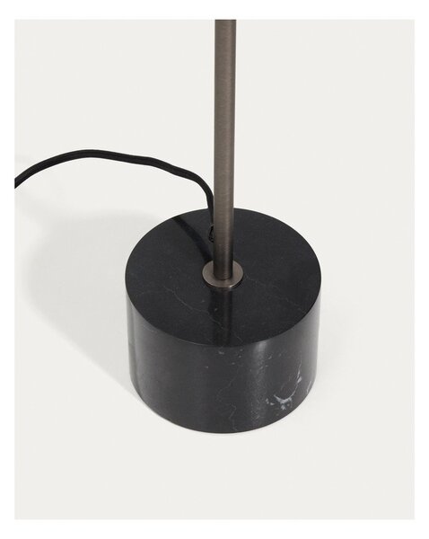 Čierna stojacia lampa (výška 121 cm) Lynor – Kave Home