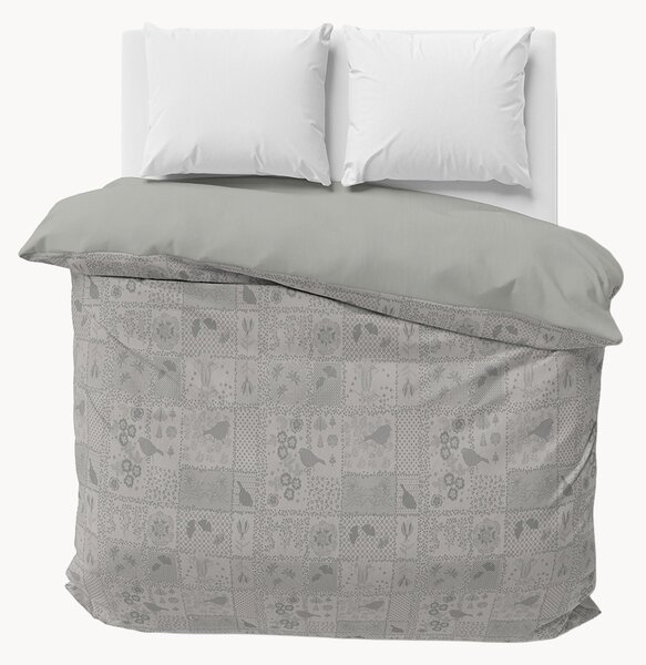 Žakárová obliečka na paplón Secret Garden Grey