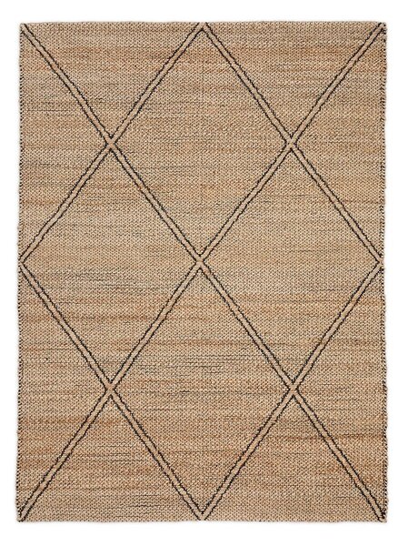 Ručne tkaný jutový koberec v prírodnej farbe 160x230 cm Vallalta – Kave Home