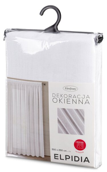 ZÁCLONA NA PÁSKE ELPIDIA 350X250 CM BIELA