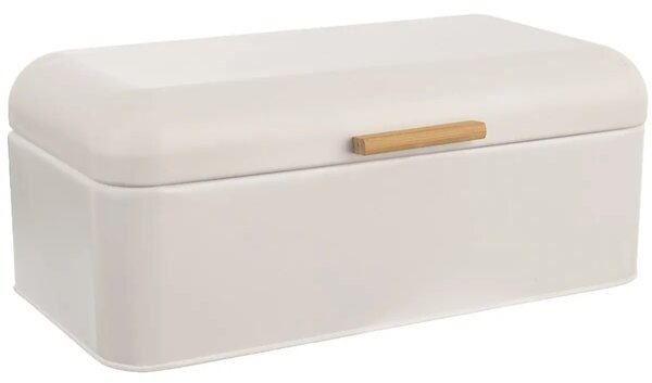 Whiteline Chlebník 42 × 24 × 16,5 cm, plech/bambus ORION 152460