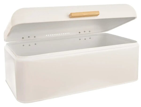 Whiteline Chlebník 42 × 24 × 16,5 cm, plech/bambus ORION 152460