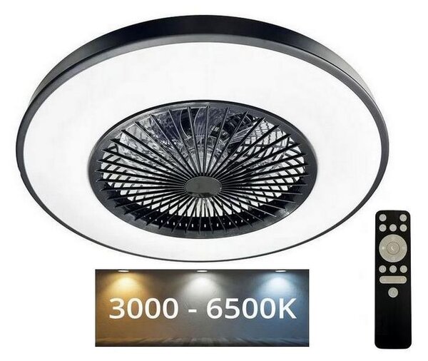 NEDES LED Stropné svietidlo s ventilátorom OPAL LED/72W/230V + diaľkové ovládanie ND3674 + záruka 3 roky zadarmo