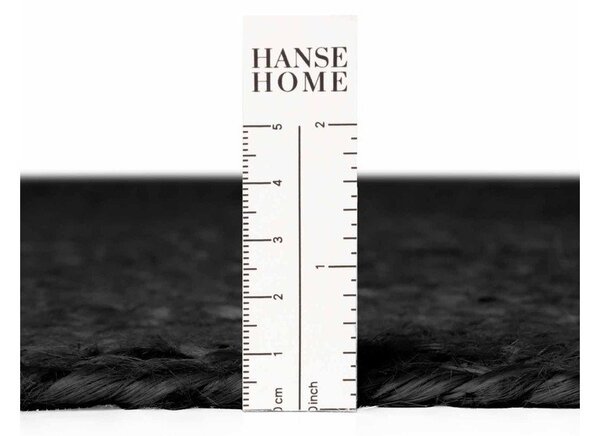 Čierny obojstranný/ručne tkaný jutový koberec 160x230 cm Braided – Hanse Home