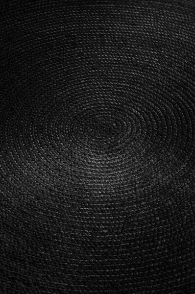Čierny obojstranný/ručne tkaný jutový okrúhly koberec ø 200 cm Braided – Hanse Home