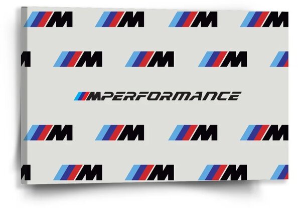 Sablio Obraz MPERFORMANCE biely vzor - 60x40 cm