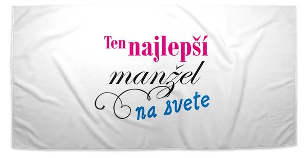 Sablio Uterák Ten najlepší manžel na svete - 30x50 cm