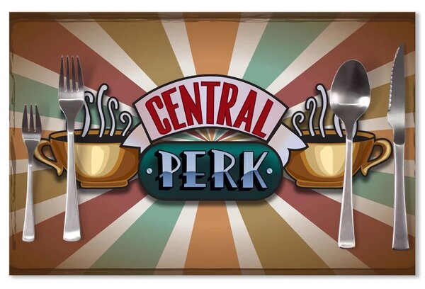 Sablio Prestieranie Seriál Priatelia CENTRAL PERK Abstrakcia: 40x30cm