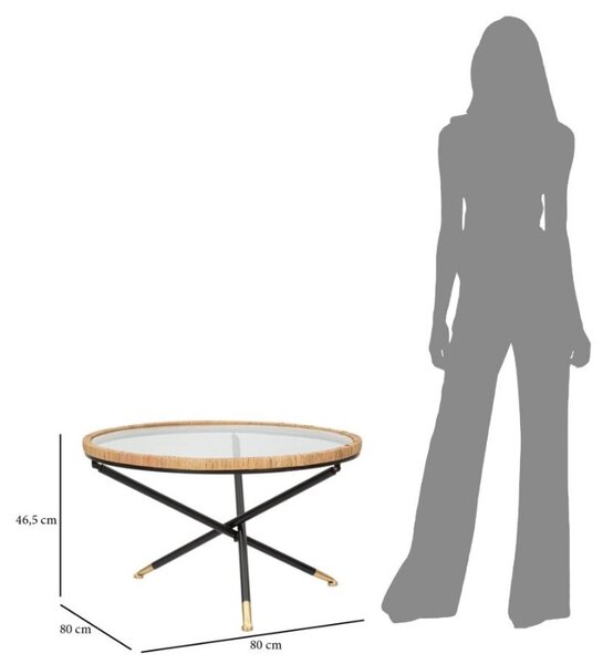 Dizajnový konferenčný stolík Vasundhara 80 cm viacfarebný