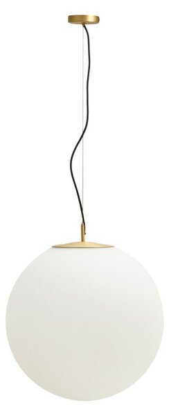 Biele/v zlatej farbe kovové závesné svietidlo so skleneným tienidlom ø 50 cm Brisia – Kave Home