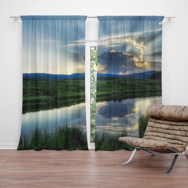 Sablio Záves Mrak nad riekou: 2 ks 140x250 cm