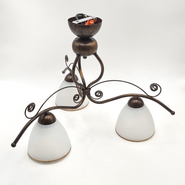 Brilagi - LED Prisadený luster ANTICO 3xE27/60W/230V bronz patina