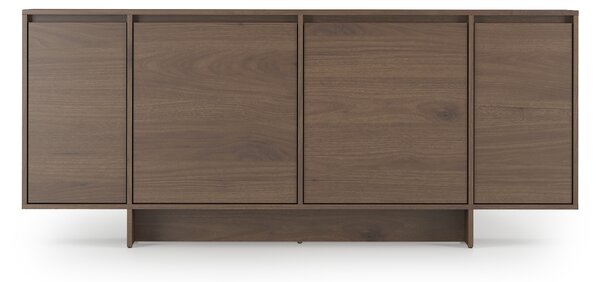Štvor dverová komoda Zolia 180 cm na sokli - elegantný orech