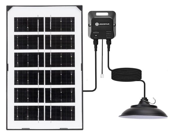 Aigostar - LED Solárny luster LED/35W/12V 3000 mAh 6500K pr. 15 cm