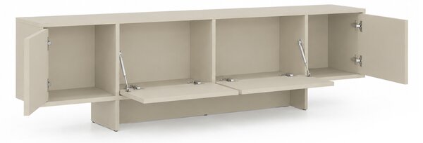 Štvordverová RTV skrinka Zolia 180 cm na sokli - kasmír