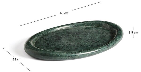 Mramorová dekoratívna tácka 28x43 cm Lenorel – Kave Home