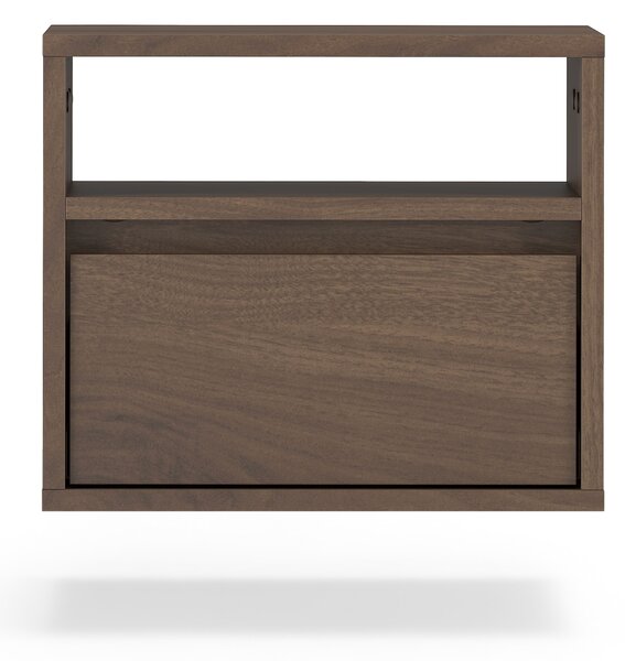 Nočná skrinka Zolia 40 cm so závesnou zásuvkou - elegantný orech