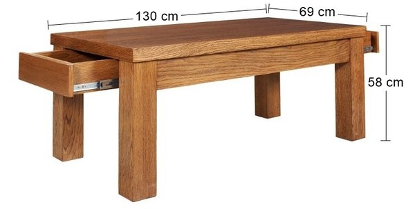Konferenčný stolík Maja - drevo D3