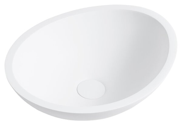 CERANO - Umývadlo na dosku Zara - biela matná - 42x15x34 cm