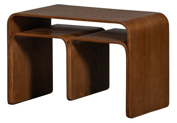 Odkladací stolík v dekore orecha 32x40 cm Frey – WOOOD