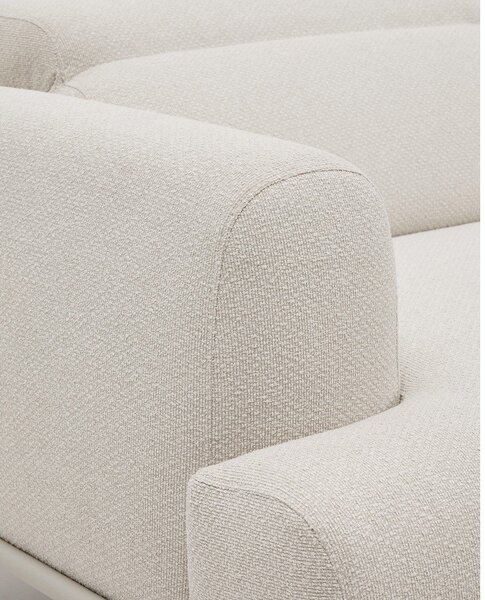 Béžová ženilková polohovacia pohovka 214 cm Aurum – Kave Home