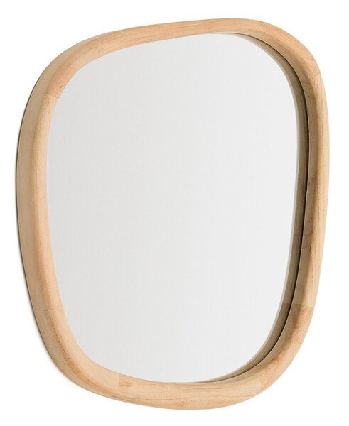 Nástenné zrkadlo s dreveným rámom 45,5x47 cm Alura – Kave Home