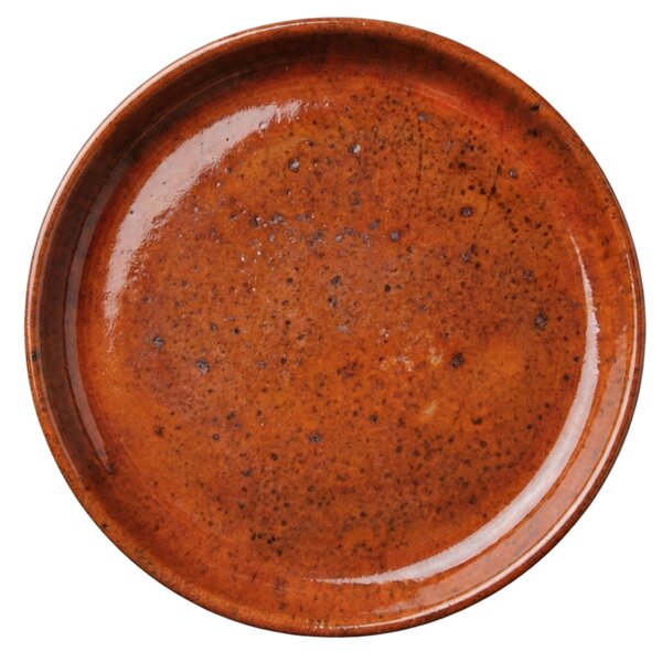 Podmiska pod kvetináč - Tropická oranžová 17 cm