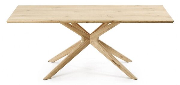 Jedálenský stôl s doskou v dubovom dekore 100x200 cm Armande – Kave Home