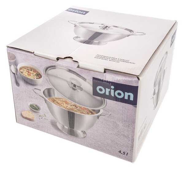 Misa z nehrdzavejúcej ocele v striebornej farbe ø 26 cm – Orion