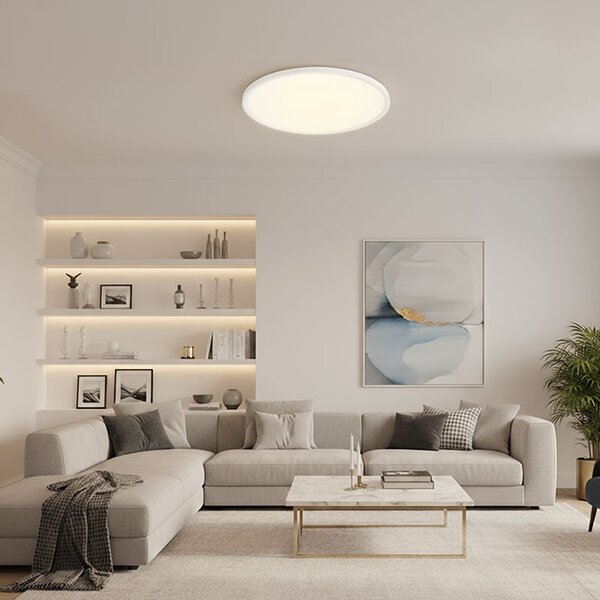 SOLIGHT LED osvetlenie s diaľkovým ovládačom Estela White 50W, 5400lm, 60cm, URG