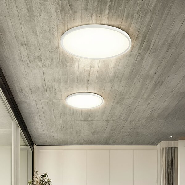 SOLIGHT LED osvetlenie s diaľkovým ovládačom Estela White UGR 40W, 4300lm, 40cm, URG