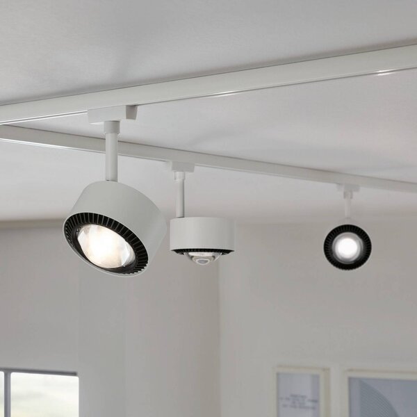 Paulman URail LED-bodové svetlá Aldan, signálna biela, White Switch, Biela / opálová, Obývacia izba / jedáleň, kov, Moderný, Koľajnicový systém
