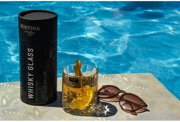 BOHEMIA PRESTIGE CLASSICO POHÁR NA WHISKY V TUBE 300ML SADA 2KS