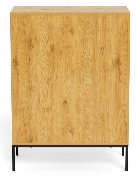 KOMODA, divoký dub, 80/110/40 cm MID.YOU - Komody, Online Only