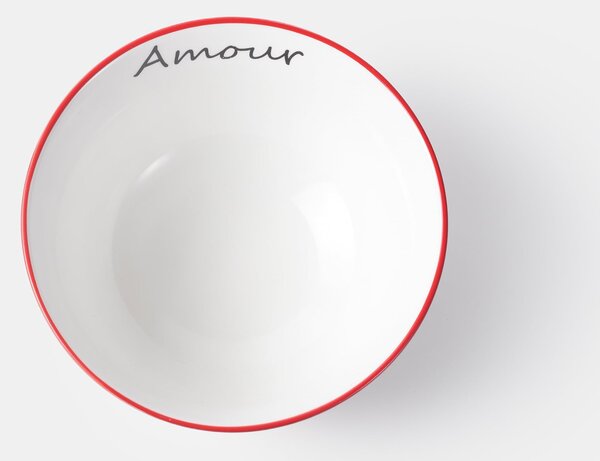 Sinsay - Keramická miska s nápisom Amour - biela