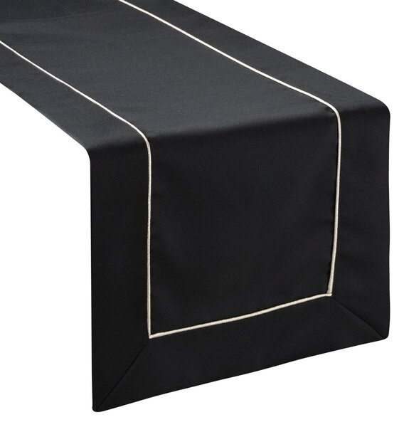 BEHÚŇ NA STÔL DORITA 40X180 CM ČIERNY