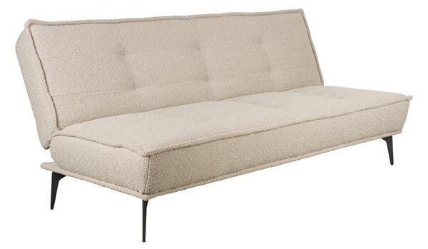 Béžová rozkladacia pohovka z textílie buklé 184 cm Cielke – White Label