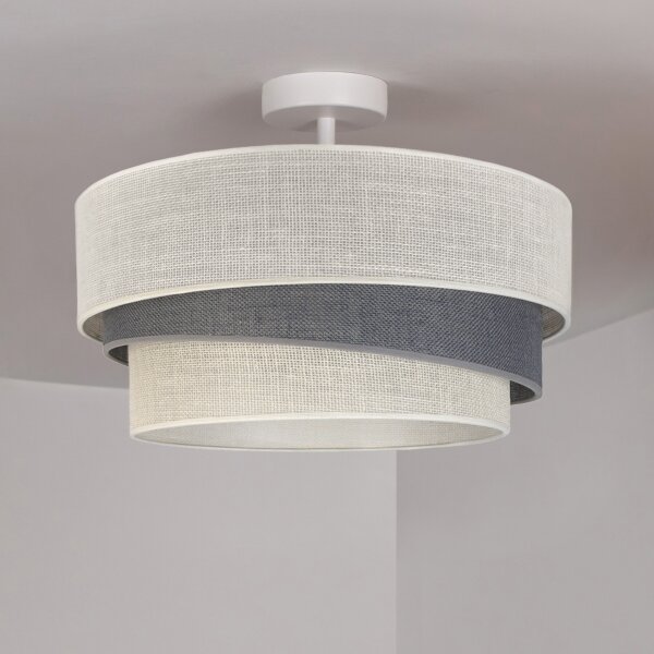 Brilagi - Prisadený luster TRIO 1xE27/60W/230V pr. 40 cm krémová/šedá