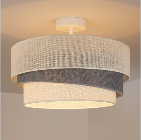 Brilagi - Prisadený luster TRIO 1xE27/60W/230V pr. 40 cm krémová/šedá