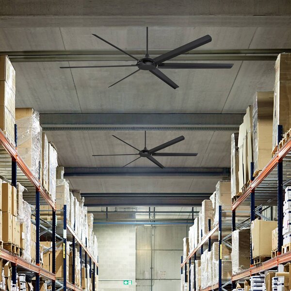 Westinghouse Stropný ventilátor Widespan, čierny, Čierna, Obývacia izba / jedáleň, Hliník, Moderný