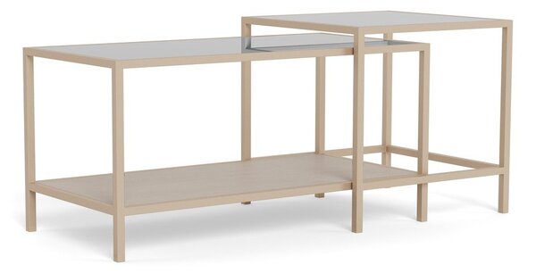 Sivé oceľové konferenčné stolíky v súprave 2 ks 50x90 cm Seaford – Actona