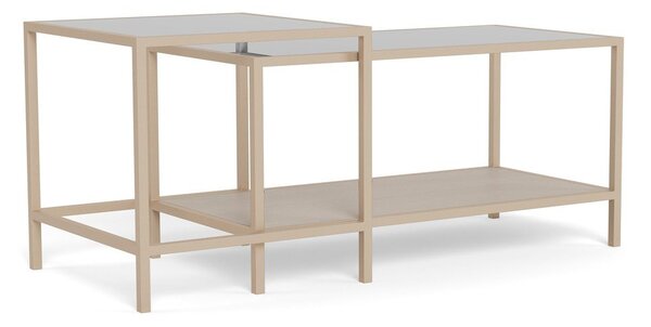 Sivé oceľové konferenčné stolíky v súprave 2 ks 50x90 cm Seaford – Actona