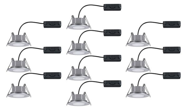 Bodové svietidlá Paulmann, Calla, Metalická, Kúpeľňa, Plast, Moderný