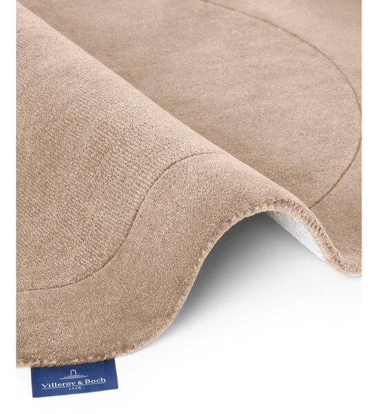 Béžový ručne tkaný okrúhly koberec s prímesou vlny ø 160 cm Kari Organic – Villeroy&Boch