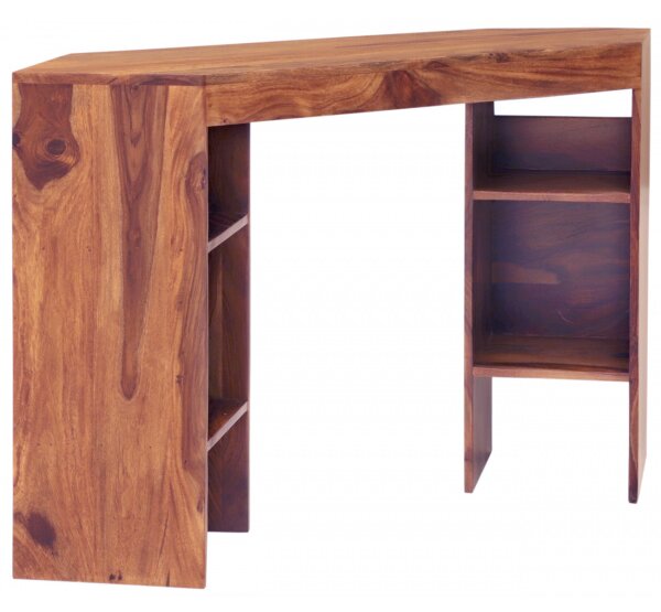Písací stôl rohový Kali 120x76x40 indický masív palisander