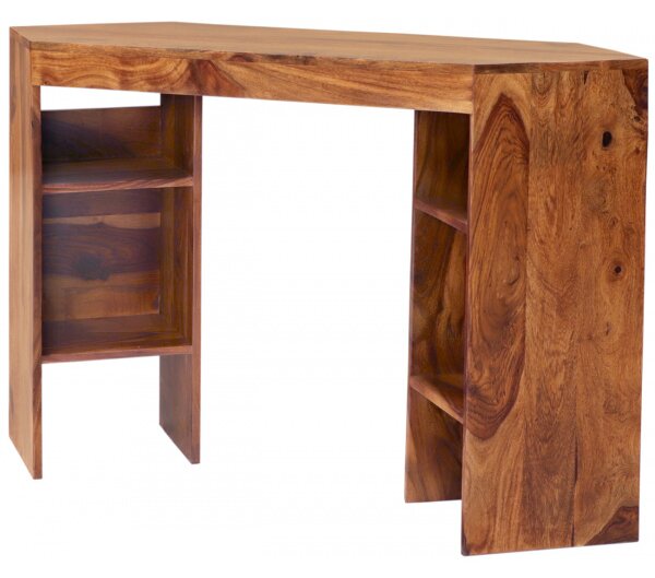 Písací stôl rohový Kali 120x76x40 indický masív palisander