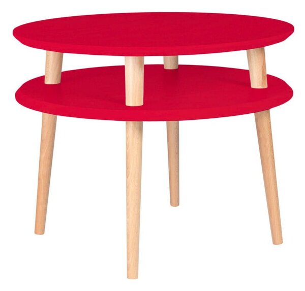 Červený konferenčný stolík Ragaba Ufo, ⌀ 57 cm