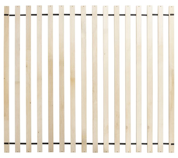 Posteľ hnedá buklé čalúnenie 160 x 200 cm s roštom hrubé čalúnené čelo retro tradičný štýl