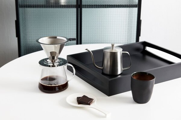 Súprava na prekvapkávanú kávu z nehrdzavejúcej ocele v striebornej farbe 500 ml Slow Coffee – Leopold Vienna