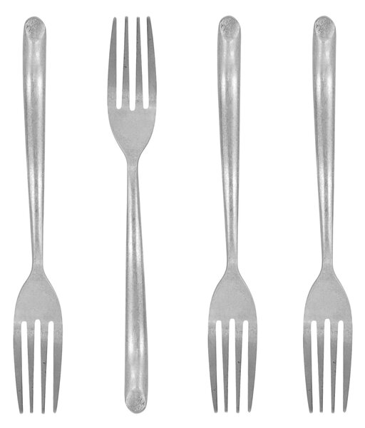 Dezertná vidlička Antique Silver – set 4 ks